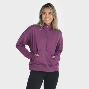 Target All in Motion Hoodie Plum Half Zip SX-S